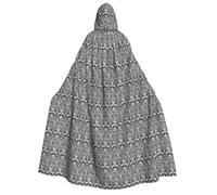KLJnmbb Mayan Calendar End Of The World Print Hooded Cloak Cosplay Adult Halloween Christmas Carnival Theme Parties Versatile