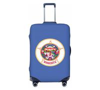 KLJnmbb Minnesota State Flag Print Stretchable Suitcase Universal Elastic Luggage Protector Sleeve Vacation Travel