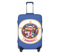 KLJnmbb Minnesota State Flag Print Stretchable Suitcase Universal Elastic Luggage Protector Sleeve Vacation Travel