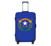 KLJnmbb Nevada State Flag Print Stretchable Suitcase Universal Elastic Luggage Protector Sleeve Vacation Travel