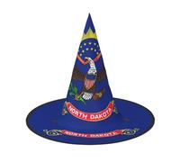 KLJnmbb North Dakota State Flag Print Adults Celebration Carnival Hat Party Supply Decoration Cosplay Costume Themed