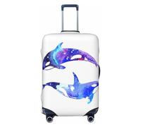 KLJnmbb Orca Killer Whale Print Stretchable Suitcase Universal Elastic Luggage Protector Sleeve Vacation Travel
