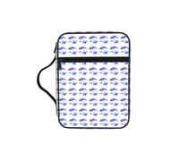 KLJnmbb Orca Killer Whale Print Waterproof Bible Storage Bag Religious Organizer Scripture Holder for Church Travel