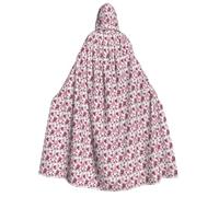 KLJnmbb Paris Eiffel Tower France Print 190cm Hooded Cloak Cape For Adults Carnival Costume Witch Masquerade Cosplay Events