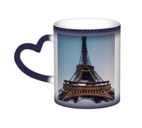 KLJnmbb Paris Eiffel Tower Print Starry Sky Color-Changing Mug Ceramic Gift Home Office Cafe Coffee Mugs Holiday