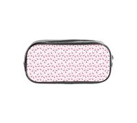 KLJnmbb Pink Flamingo Pattern Print Clear Pencil Case for Students Kids Boys Girls Transparent Stationery Organizer