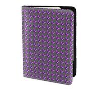 KLJnmbb Purple Butterflies Print 5.5in Passport Travel Document Wallet Secure Compact Stylish for Men and Women