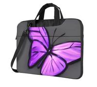 KLJnmbb Purple Butterflies Print Practical Bag Stylish And Protective Laptop Bag Versatile Soft Bag For Women Men