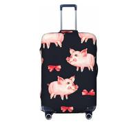 KLJnmbb Red Cute Piggy Print Universal Suitcase Cover Luggage Protector Elastic Washable Travel Luggage Cover