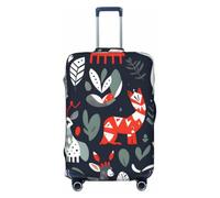 KLJnmbb Scandinavian Animals Print Stretchable Suitcase Universal Elastic Luggage Protector Sleeve Vacation Travel