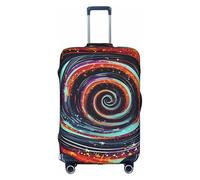 KLJnmbb Space Spiral Cosmic Print Suitcase Cover Elastic Washable Anti Scratch Luggage Protector Dustproof Stylish