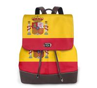 KLJnmbb Spanish Flag Print Women'S Backpack Shopping Bag Lightweight Versatile Fashion Rucksack Work Travel