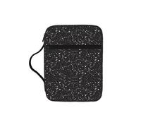 KLJnmbb Starry Divination Constellation Print Waterproof Bible Storage Bag Religious Organizer Scripture Holder for Church Travel