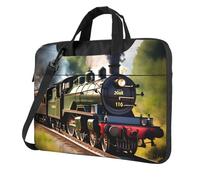 KLJnmbb Steam Little Train Print Stylish Portable Laptop Bag Shoulder Briefcase Commuting Gifting Casual Business