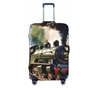 KLJnmbb Steam Little Train Print Universal Suitcase Cover Luggage Protector Elastic Washable Travel Luggage Cover
