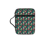 KLJnmbb Summer Hawaiian Print Waterproof Bible Storage Bag Religious Organizer Scripture Holder for Church Travel