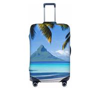 KLJnmbb Tahiti Beaches Print Universal Suitcase Cover Luggage Protector Elastic Washable Travel Luggage Cover