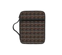 KLJnmbb Three Dachshunds Print Waterproof Bible Storage Bag Religious Organizer Scripture Holder for Church Travel