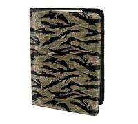 KLJnmbb Tiger Stripe Camo Print 5.5in Passport Travel Document Wallet Secure Compact Stylish for Men and Women