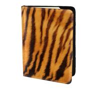 KLJnmbb Tiger Striped Pattern Print 5.5in Passport Travel Document Wallet Secure Compact Stylish for Men and Women