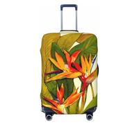 KLJnmbb Tropical Bird of Paradise Print Universal Suitcase Cover Luggage Protector Elastic Washable Travel Luggage Cover