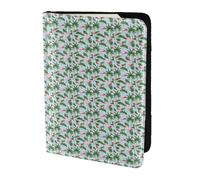 KLJnmbb Tropical Flamingos Print 5.5in Passport Travel Document Wallet Secure Compact Stylish for Men and Women