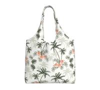 KLJnmbb Tropical Palm Trees Print Oversized Canvas Tote Bag Lightweight Shoulder Handbag For Beach Travel Daily
