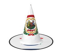 KLJnmbb West Virginia State Flag Print Adults Celebration Carnival Hat Party Supply Decoration Cosplay Costume Themed