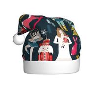 KLJnmbb Women_s Nutcracker Ballet Xmas Dance Print Adult Santa Hat for Holiday New Year Celebrations Party Accessory Christmas Cap