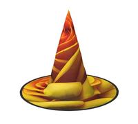 KLJnmbb Yellow Rose Picture Print Unisex Halloween Witch Hat Adults And Teens Cap Parties Carnivals Costumes Caps