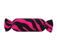 KLJnmbb Zebra Tiger Leopard Pink Print Candy Cylindrical Skin-Friendly Pillow Versatile Home Decor Bedroom Yoga Travel