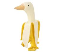 KLJUddGY Cute Statue Banana Duck Statues Resin Animal Statue Sculpture Home Desktop Sculpture For Patio Lawn Yard Decor Figurines
