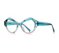 KLJUddGY eyewear frames Stylish Eyewear Frame Anti Blue Light Women's Eyewear Frames Spring Hinge Eyeglasses Frame Transparent Lenses Glasses Frame Portable