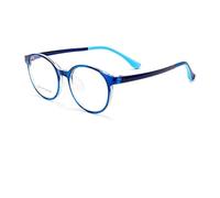 KLJUddGY Kids Eyewear Frames Clear Non Prescription Eyeglasses Plastic Glasses Spectacles for Computer Reading Glasses Comfortable Unisex(Navy Blue)