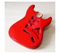 KLKL Okoume Wood/poplar Wood Red Color Guitar Body High Gloss Electric Guitar Barrel Accessory Guitar Parts Poplar Wood Guitar Builder Kit (Color : Red)