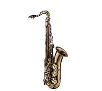 KLKL Saxophones Antique Finish Bb Tenor Saxophone Sax Brass Body White Shell Keys with Case Gloves Cleaning Cloth Brush Sax Neck Straps Beginner Sax