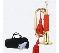 KLKL Standard Trumpets B- flat Bugle Charge Trumpet Trumpet Musical Horn Brass Big Step Division Horn Trumpet Instrument (Color : 03)
