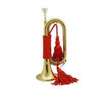 KLKL Standard Trumpets Brass Instrument, B Flat Trumpet,Trumpet,Handguard, Military Band Professional Bugle Trumpet Instrument