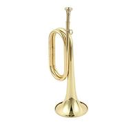 KLKL Standard Trumpets Bugle Charger Copper Small Step Horn Trumpet Prop Horn Western Wind Instrument Trumpet Instrument (Color : 01)
