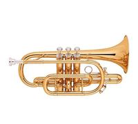 KLKL Standard Trumpets Gold Lacquer Brass Body Cupronickel Valves Bb Cornet Trumpet Instrument