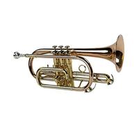 KLKL Standard Trumpets Gold Lacquer Cupronickel Slide Phosphor Copper Leadpipe And Bell Tone Bb Cornet Trumpet Instrument