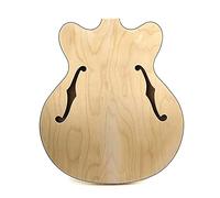 KLKL Very Thin Jazz Guitar Body Maple Plywood Back Side Solid Wood Guitar Builder Kit