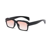 KLKLKTT Classic Black Sunglasses for Men Women Lightweight Rectangular Sun Glasses Modern Fashion Eyewear for Outdoor Drivi