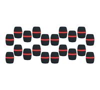 KLKNE 20 Pcs Handheld Stage Microphone Windscreen Foam Mic Cover Karaoke Black