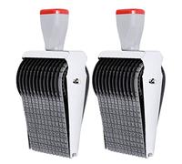 KLKNE 2X Multipurpose 12 Digit Alphabet Rolling Rubber Stamp English Letter Number Emboss DIY Scrapbooking Roller Stationery