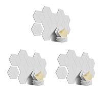 KLKNE 36 PACK Acoustic Foam,Self-Adhesive Sound Proof Panels,for Sound Insulation &Acoustic Treatment(White)