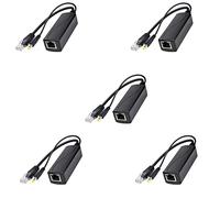KLKNE 5X PS5712TG Gigabit Power Over Ethernet Splitter 10/100/1000Mpbs RJ45 Support IEEE802.3 /At(30W) PoE Splitter