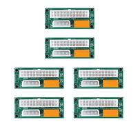 KLKNE 6 Pack Dual PSU Multiple Power Supply Adapter,Add2Psu ATX 24 Pin to Molex 4Pin Connector for BTC Miner