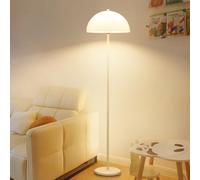 KlkrzJwy Contemporary 60.2" Globe Acrylic Floor Lamp Cream Iron Floor Light E26 Dimmable Tall Lamp with Switch Round Standing Light for Living Room Study Bedroom Dining Room