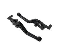KLKWSFGFZK Adjustable CNC Brake Lever for Scooters Electric Bike D7YA GY6 Modified Parts Adjustable Double Disc Brake Motorcycle Handle Lever Motorbike Parts(Black)